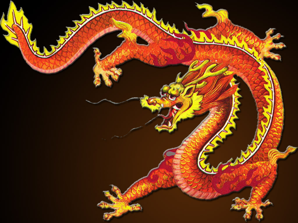 chinese dragon and tiger wallpaper